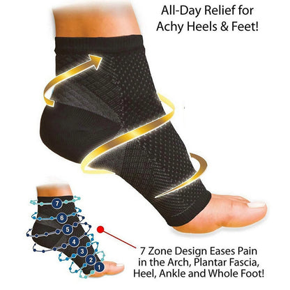 Compression foot support socks for plantar fasciitis arch and heel pain relief-5