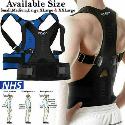 Magnetic Back Support Belt | Lumbar Posture Corrector | Shoulder & Back Pain Relief
