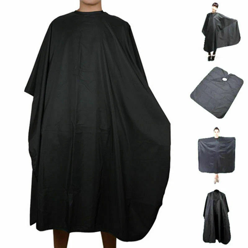 Professional black barber cape for salon hair cutting and hairdressing use-2
