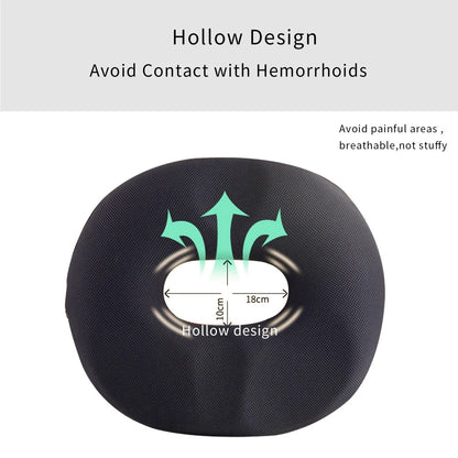 Memory foam donut cushion pillow for orthopedic tailbone pain relief seating support-4