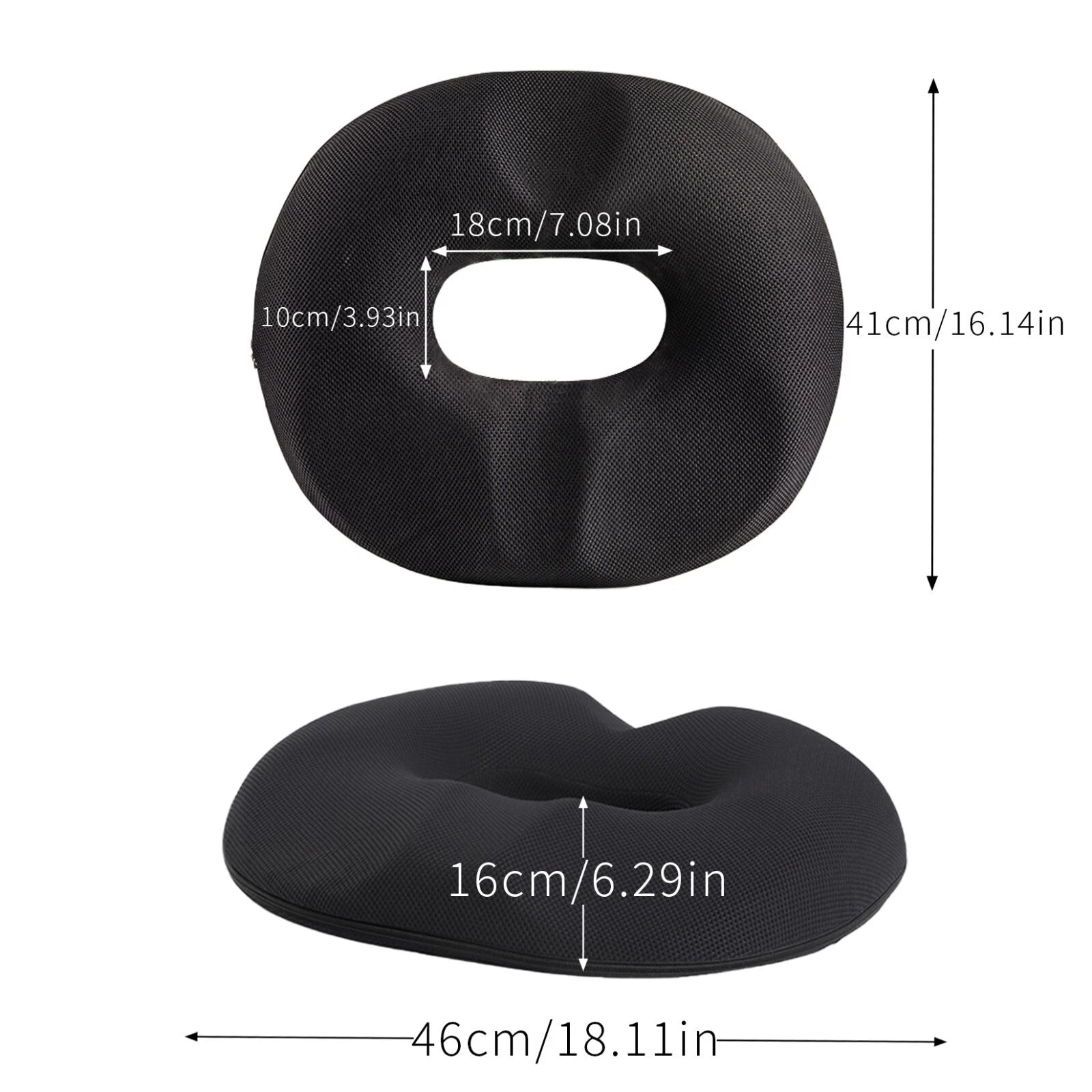 Memory foam donut cushion pillow for orthopedic tailbone pain relief seating support-2