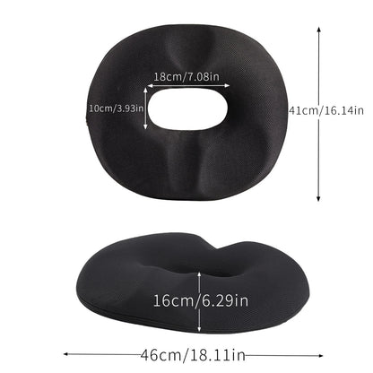 Memory foam donut cushion pillow for orthopedic tailbone pain relief seating support-2