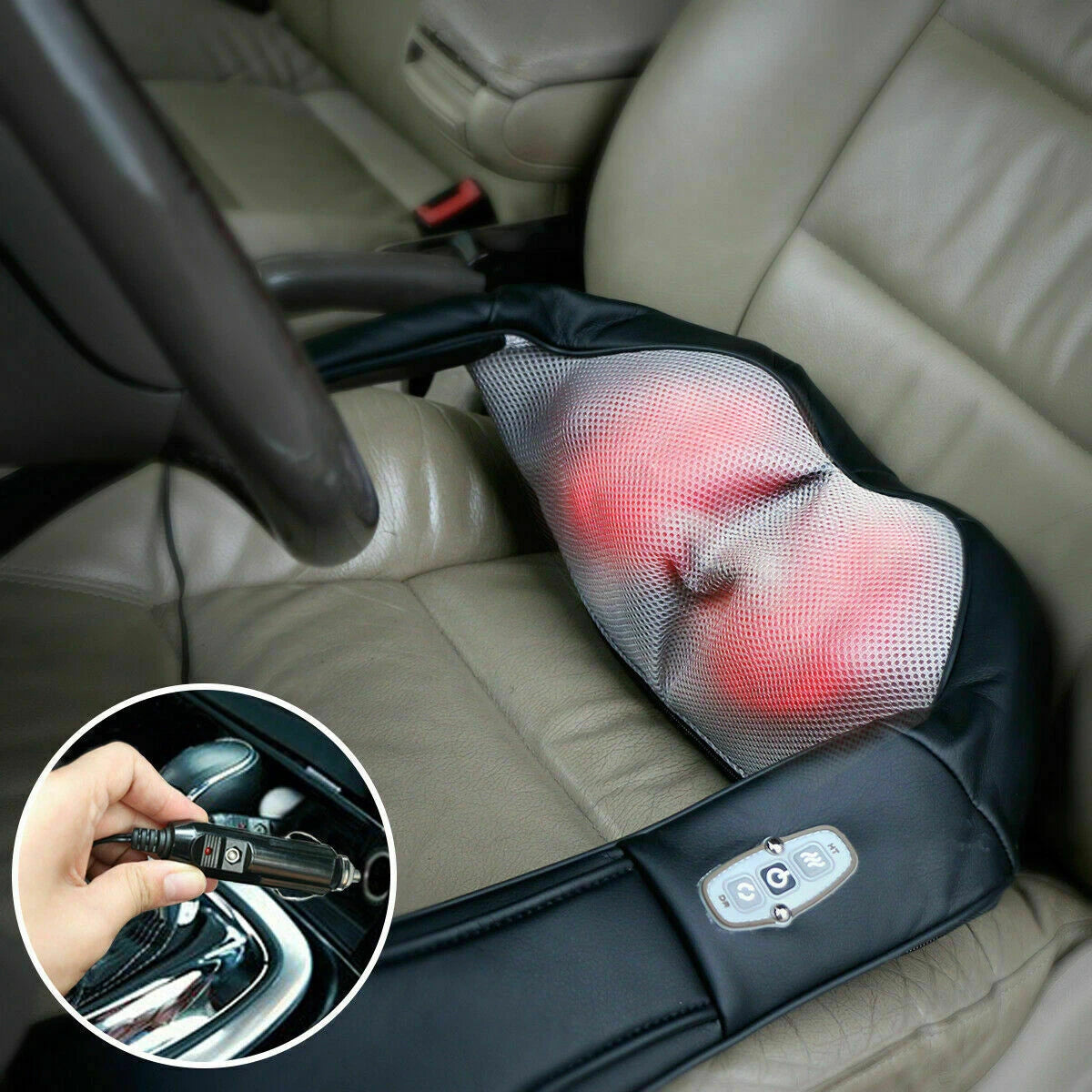 Shiatsu neck and shoulder massager deep kneading muscle pain relief device-7