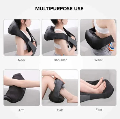 Shiatsu neck and shoulder massager deep kneading muscle pain relief device-3