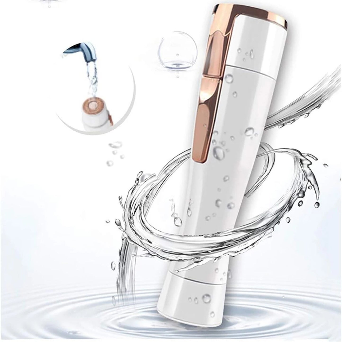 Facial epilator for women face and body hair removal compact grooming device-1