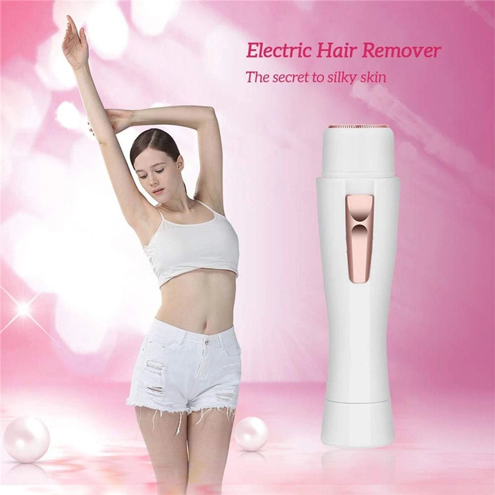 Facial epilator for women face and body hair removal compact grooming device-2