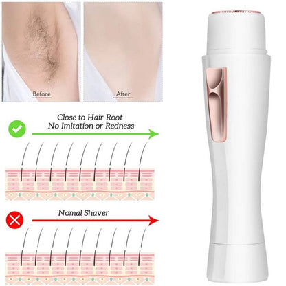Facial epilator for women face and body hair removal compact grooming device-7