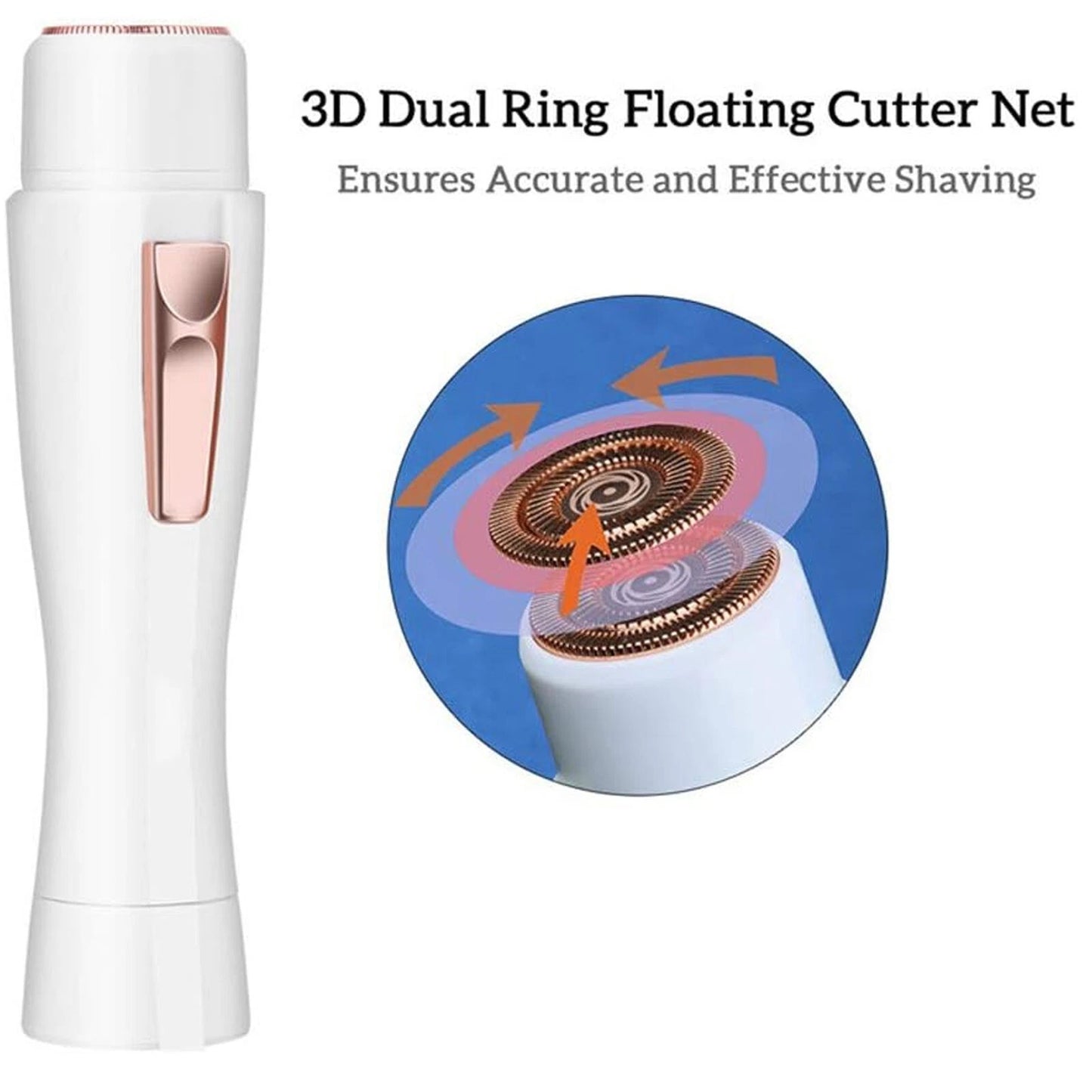 Facial epilator for women face and body hair removal compact grooming device-5