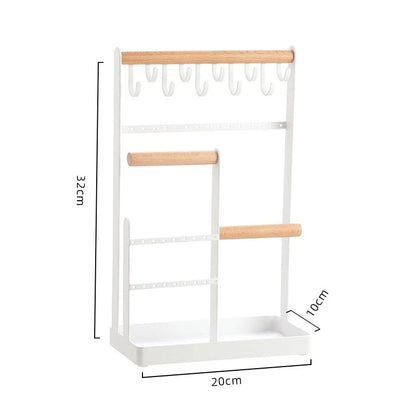 Multi tier jewelry stand holder for necklaces rings earrings and accessories-6