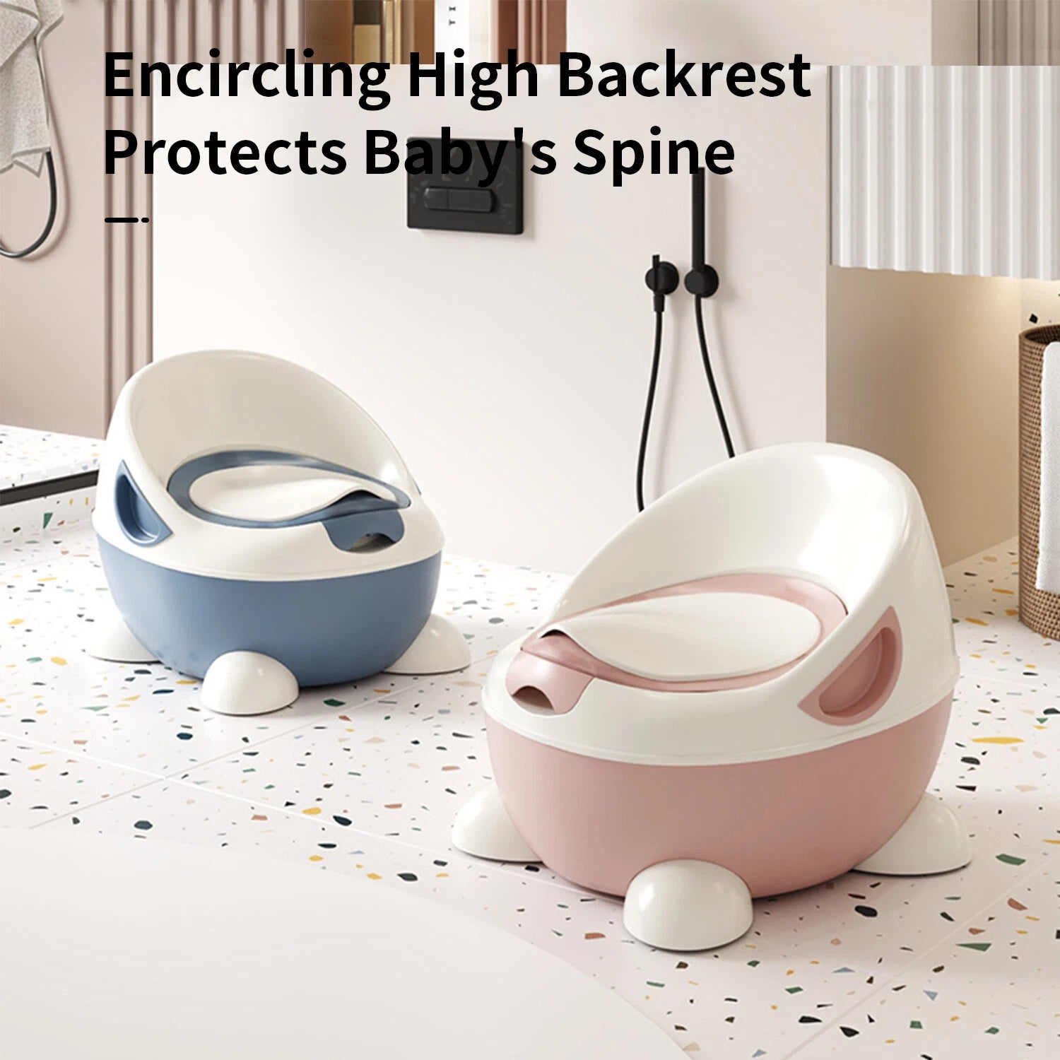 Baby potty training seat with removable pot designed for safe toddler toilet training at home-3