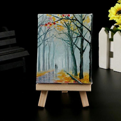 Pack of 4 stretched blank artist canvas boards 40x30CM for acrylic and oil painting-2