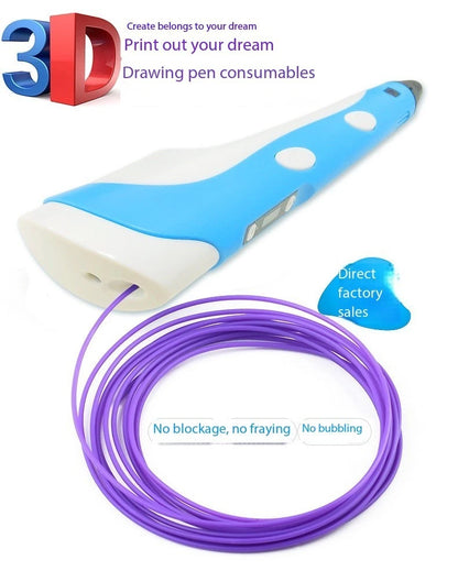 Electronic 3D Printing Pen for Kids LCD Screen, PLA Filament, DIY Art Tool | Creative Drawing & Craft Pen for STEM Learning