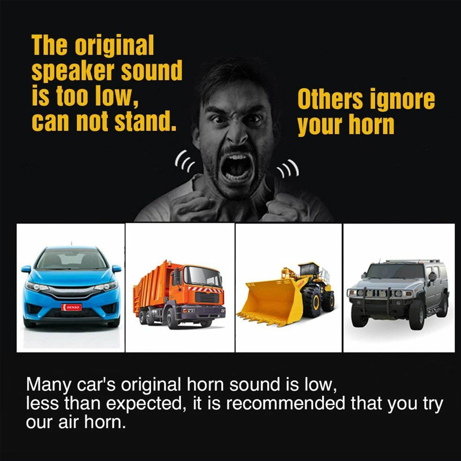 150dB chrome single trumpet air horn kit for 12V trucks, lorries, boats and heavy vehicles safety warning system-4
