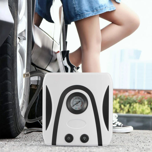 12V electric car tyre inflator pump portable air compressor for fast tyre inflation on cars bikes and SUVs-1