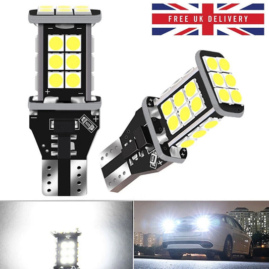 T15 W16W 921 955 LED xenon white reverse car bulbs Canbus error free 12V lighting upgrade for vehicles