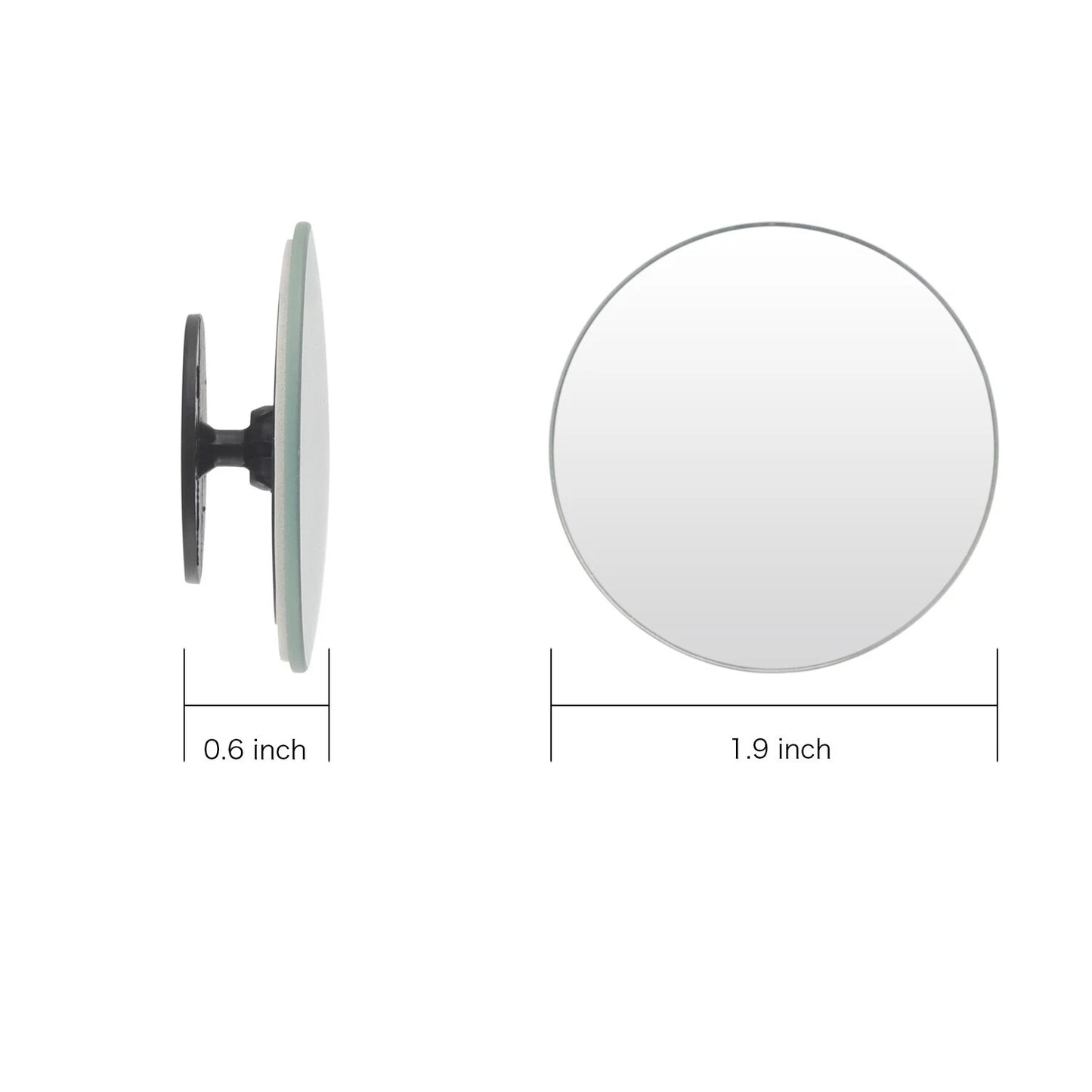 2x Blind Spot Mirror Rear Side View Towing Car Van Motorcycle Adjust Wide Angle