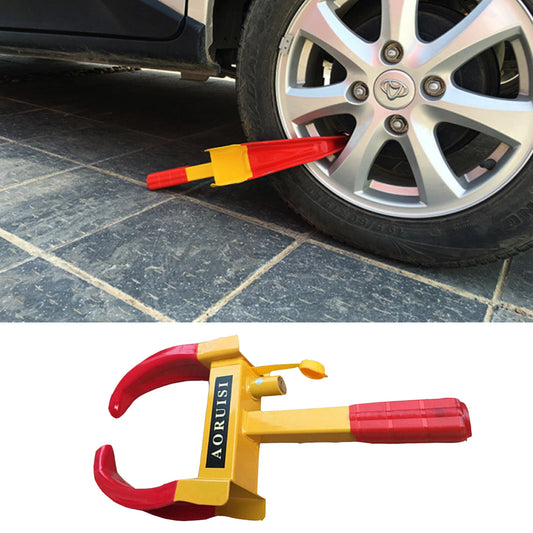 2 heavy duty wheel clamp locks with keys for caravan trailer car and van anti-theft security protection-1