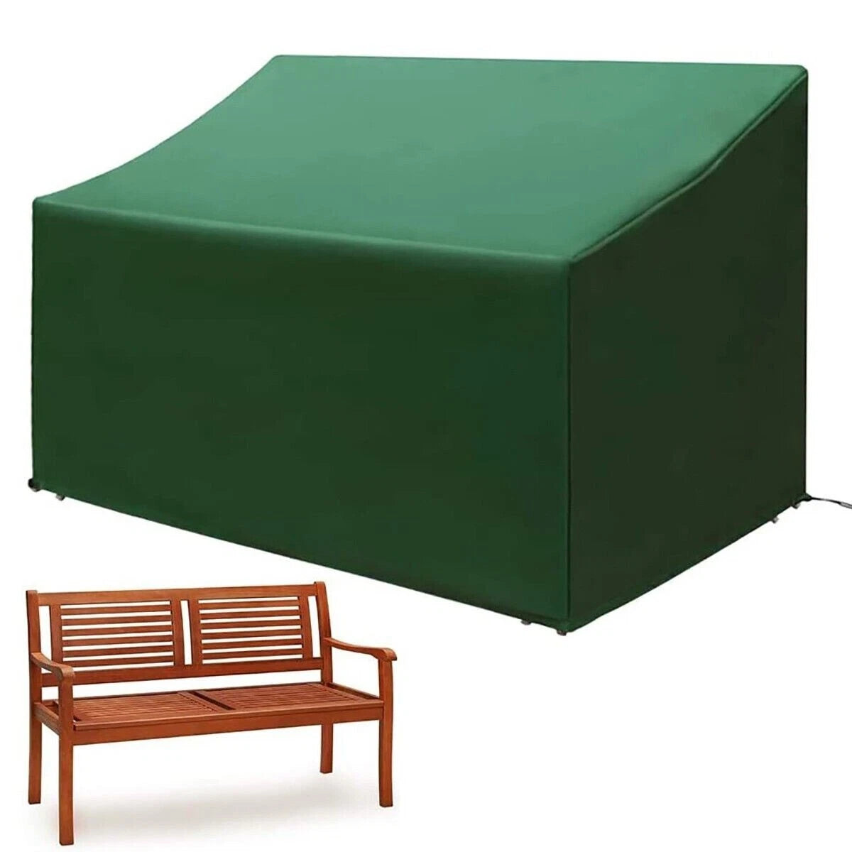 Heavy duty waterproof 3 seater garden bench cover protecting outdoor patio furniture from rain and weather damage-1