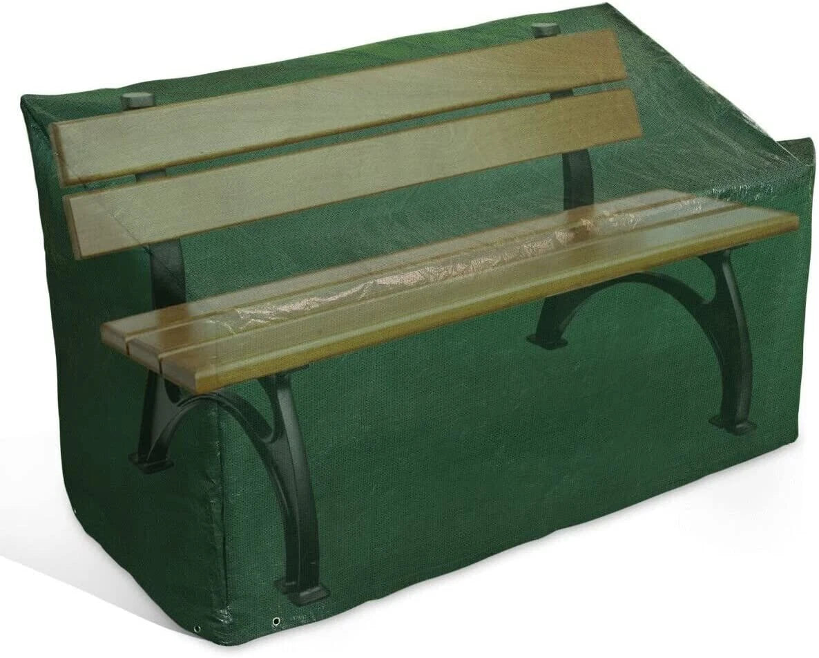 Heavy duty waterproof 3 seater garden bench cover protecting outdoor patio furniture from rain and weather damage-w3
