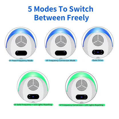 Ultrasonic plug-in pest repeller device for mice, mosquitoes, spiders and insects indoor home pest control-4