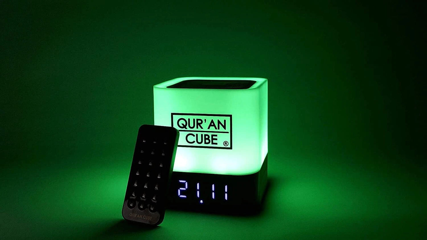 Quran Cube LED X speaker with touch lamp and MP3 Quran audio player for Islamic listening and Eid gift-2