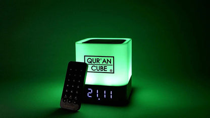 Quran Cube LED X speaker with touch lamp and MP3 Quran audio player for Islamic listening and Eid gift-2