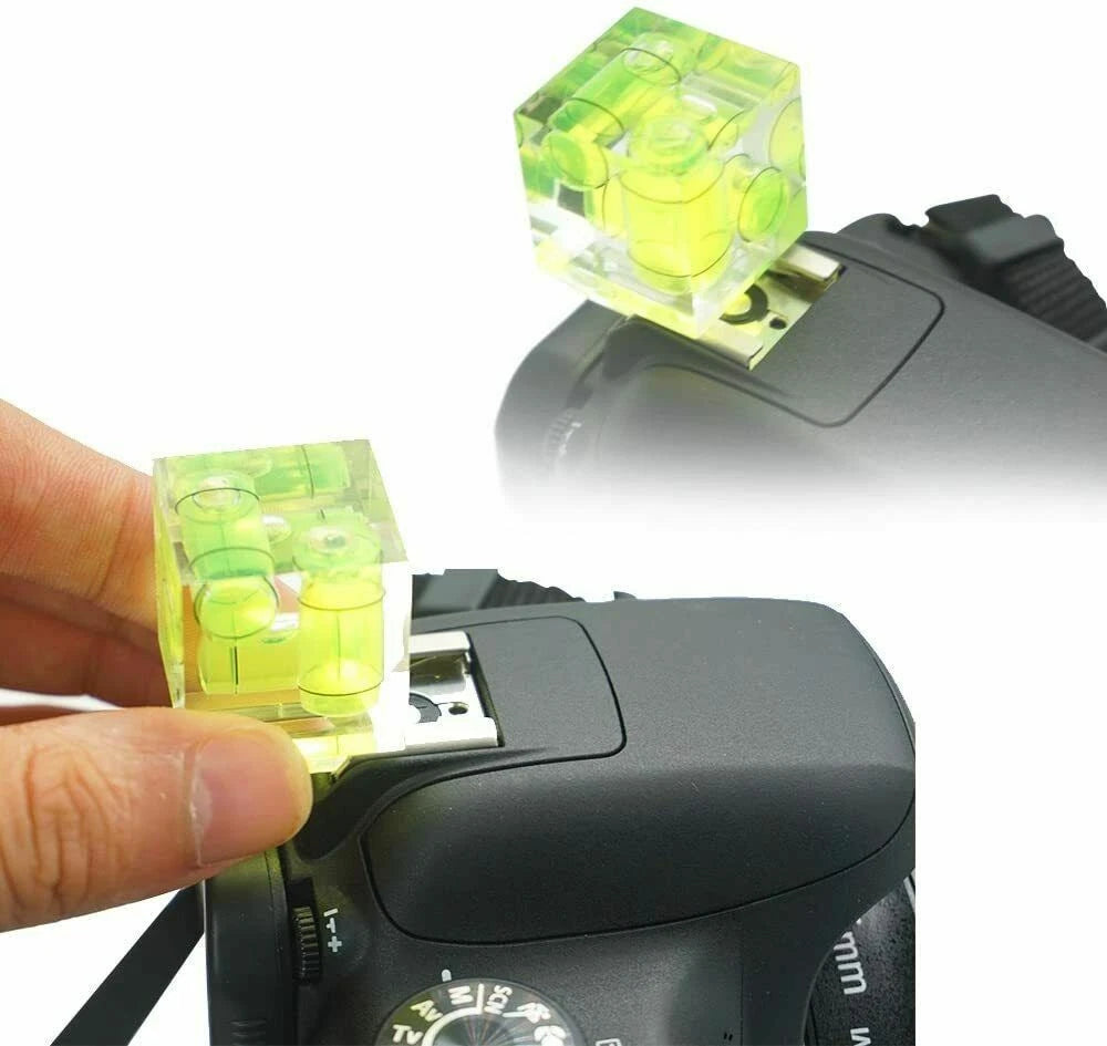 3 axis triple bubble spirit level for DSLR camera hot shoe mount ensuring accurate leveling for photography and video-3