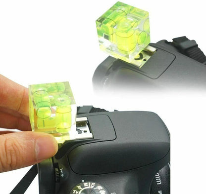 3 axis triple bubble spirit level for DSLR camera hot shoe mount ensuring accurate leveling for photography and video-3