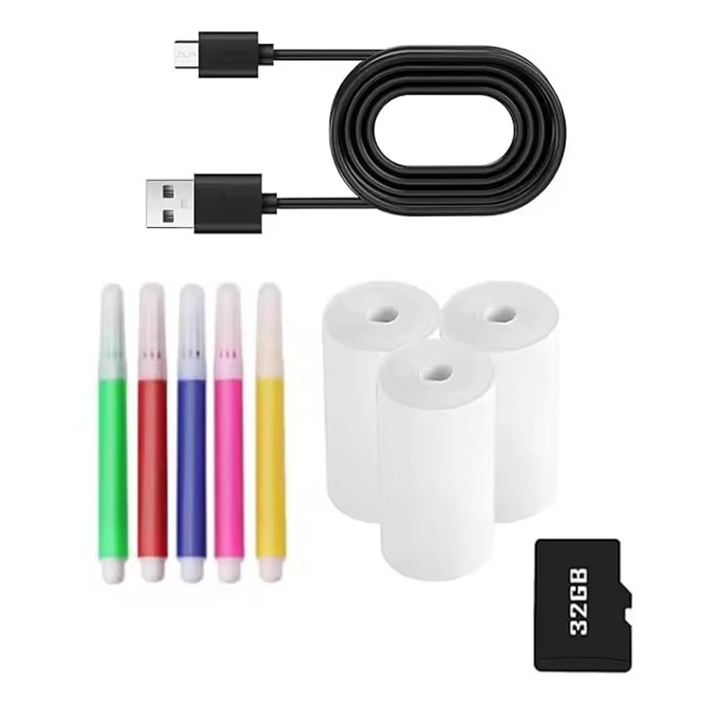 Kids LCD Camera Video Recorder 1080P Mini Digital Children Cam Instant Print | Portable Toy Camera for Kids Photography & Video