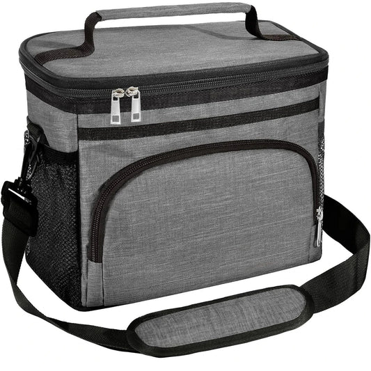 Thermal insulated lunch bag cooler bag for adults and kids food storage hot cold lunch box UK-1