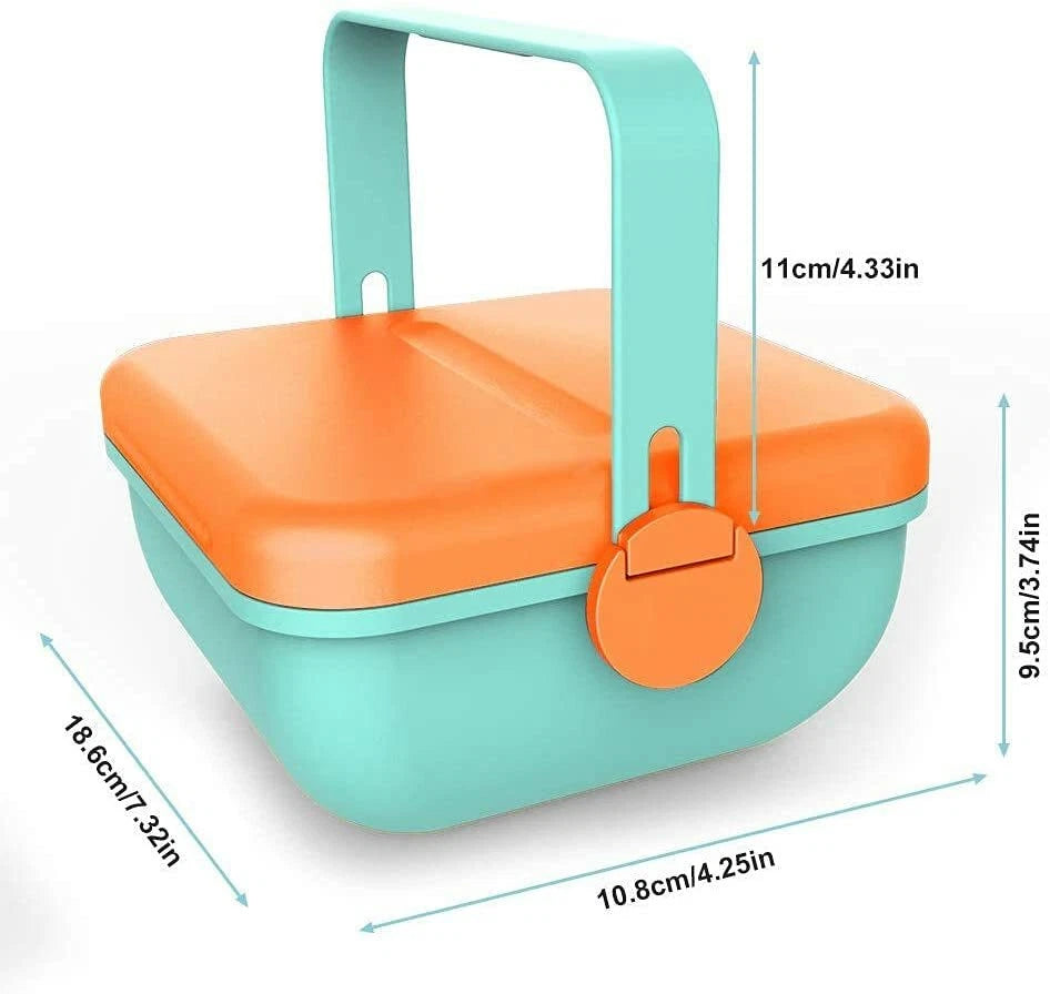 Portable 5 compartment bento lunch box food storage container for adults and kids meal prep and travel use02