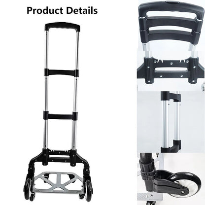 80KG heavy duty folding hand sack trolley truck barrow cart with wheels for moving boxes and transport use UK-3