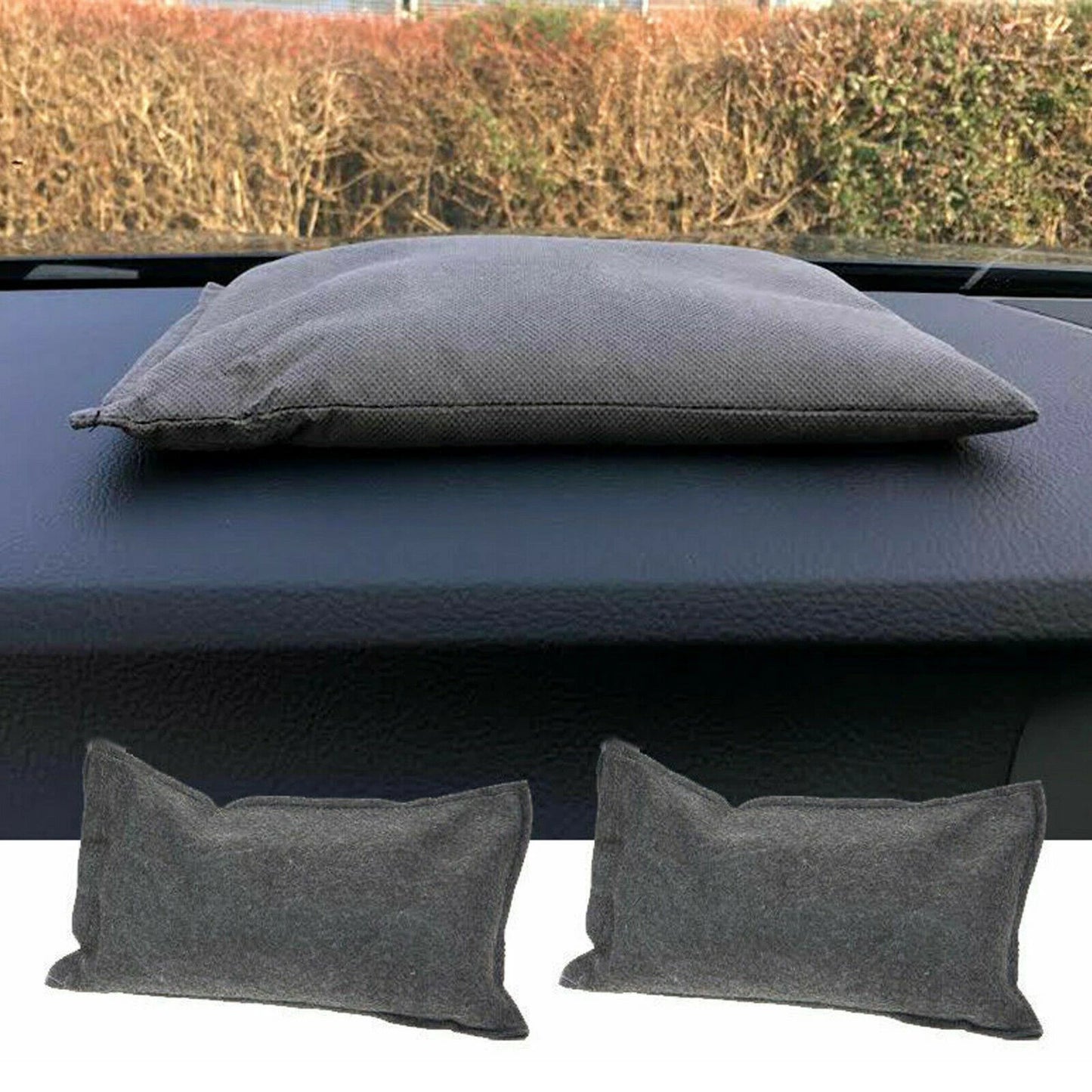 2 pack reusable car and home dehumidifier dry bags moisture absorber pads for damp mould and humidity control UK