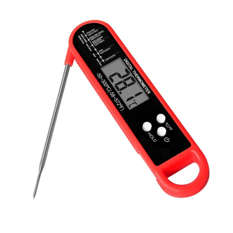 Digital instant read meat thermometer for cooking BBQ grill and kitchen food temperature measurement probe
