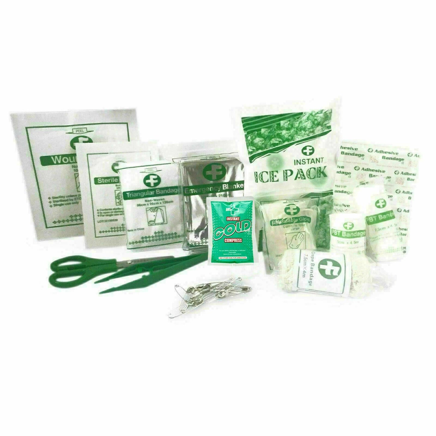 90 Piece First Aid Kit Bag Medical Emergency Kit Travel Home Car Taxi Workplace | Compact Safety First Aid Survival Pack-2