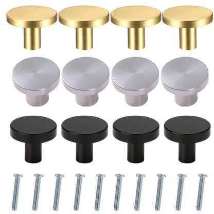 10 piece cabinet door knob set for cupboard drawer furniture kitchen and DIY replacement handles UK
