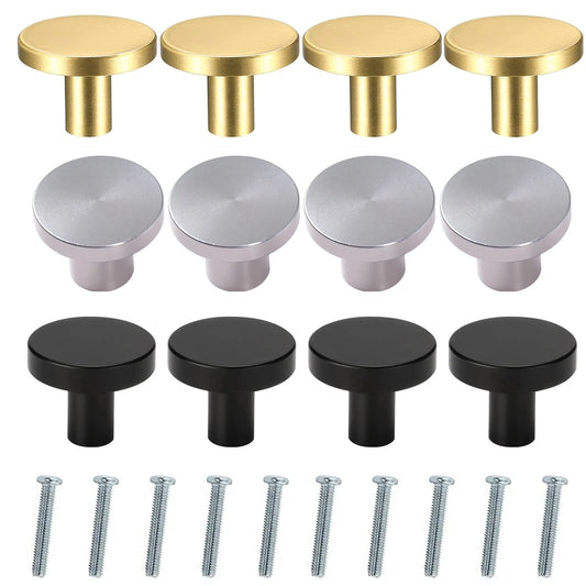 10 piece cabinet door knob set for cupboard drawer furniture kitchen and DIY replacement handles UK
