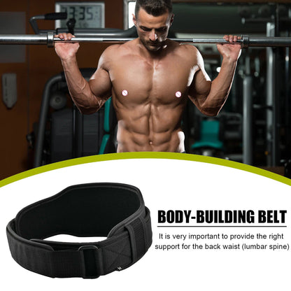 Neoprene weight lifting belt with lumbar back support for gym training and fitness workouts-3