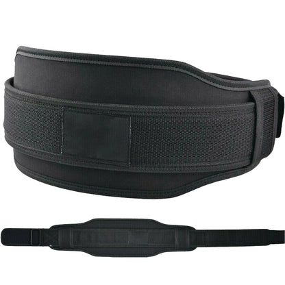 Neoprene weight lifting belt with lumbar back support for gym training and fitness workouts-4
