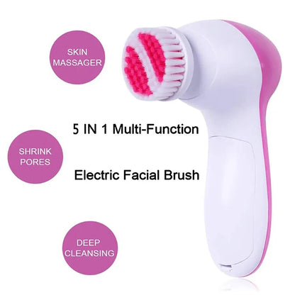 5 in 1 electric facial cleansing brush for deep skin cleaning and exfoliation-5