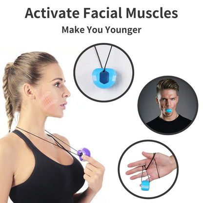 Jawline exerciser trainer with 3 strength levels and extra strips for face toning-3