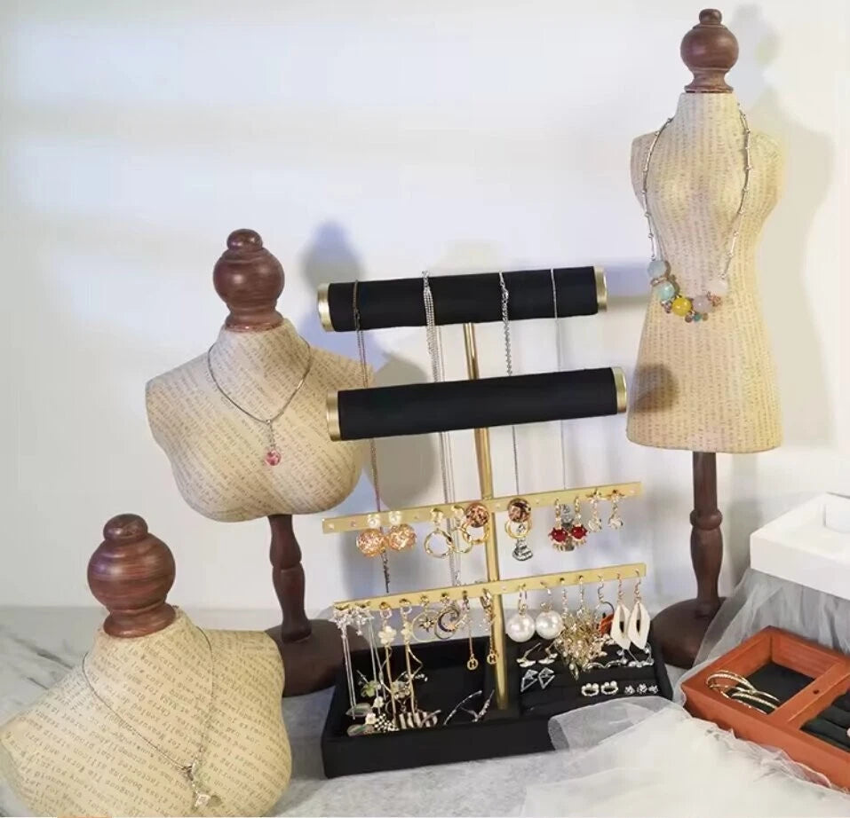 3 tier jewelry display stand for bracelets necklaces and earrings organization-2
