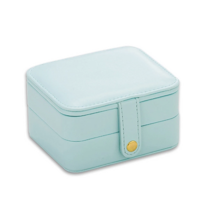 2 Layers Jewellery Boxes Storage Case Drawer Cabinet | Compact Jewelry Organizer for Earrings, Necklaces & Rings | Home & Travel Use
