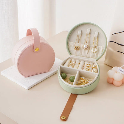 Portable Jewellery Box Organizer Travel Boxes | Compact Jewelry Storage Case UK | Earrings, Rings & Necklace Organizer for Travel & Home