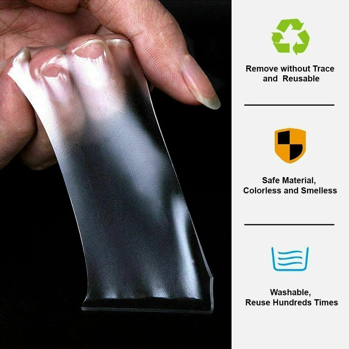 3M nano double sided strong adhesive tape roll used for mounting and reusable sticky fixing on wall and surfaces-4