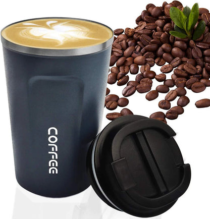 380ML Wall Insulated Coffee Mug Cup Travel Thermal Stainless Steel Flask Vacuum Leakproof Hot & Cold Travel Tumbler