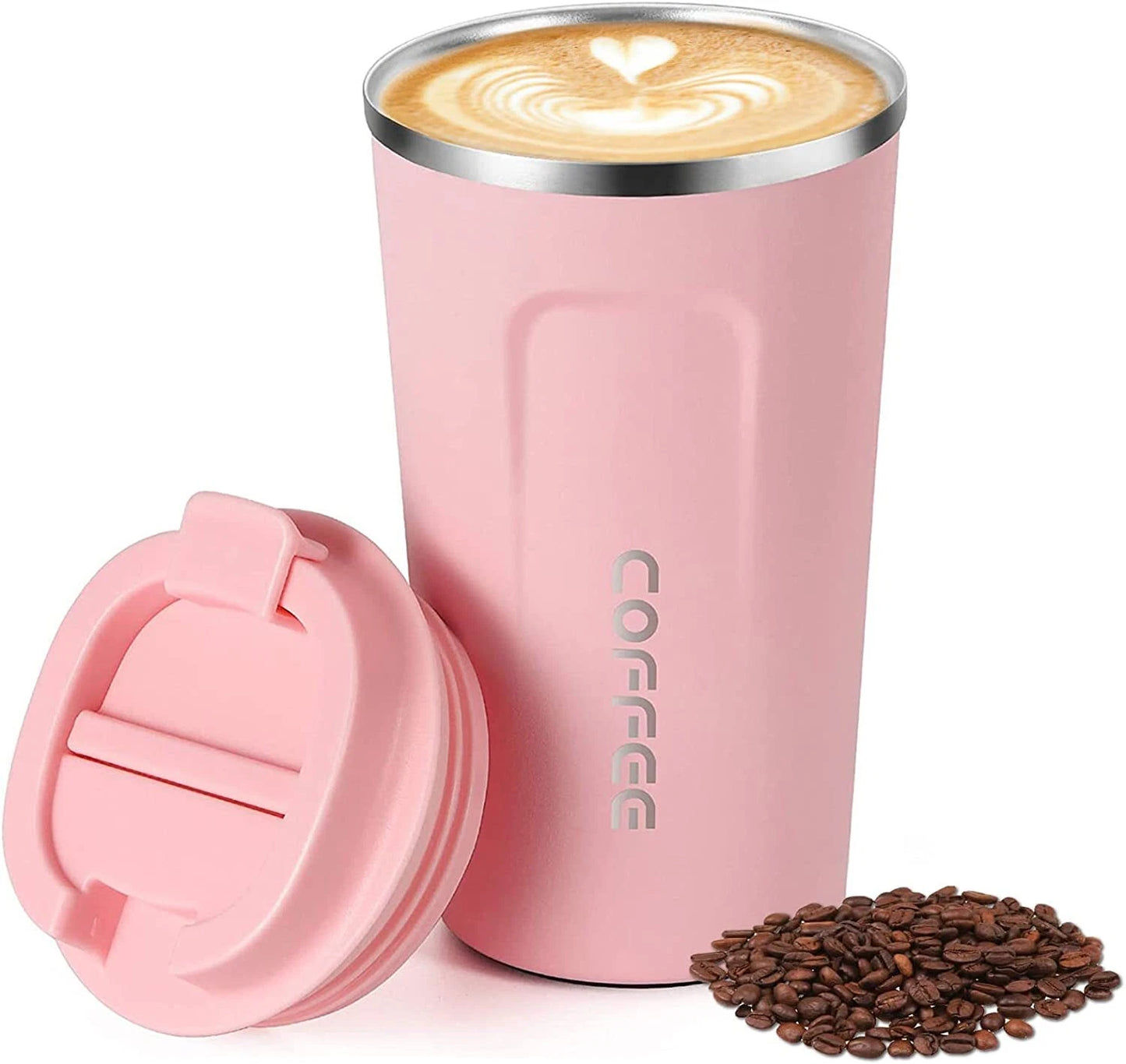 380ML Wall Insulated Coffee Mug Cup Travel Thermal Stainless Steel Flask Vacuum Leakproof Hot & Cold Travel Tumbler