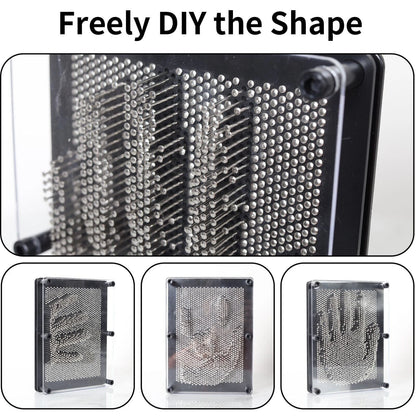 3D metal pin art impression toy desk gadget frame for creative shapes stress relief and office decoration-3