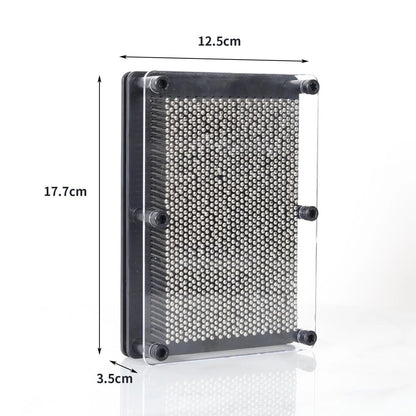 3D metal pin art impression toy desk gadget frame for creative shapes stress relief and office decoration-2