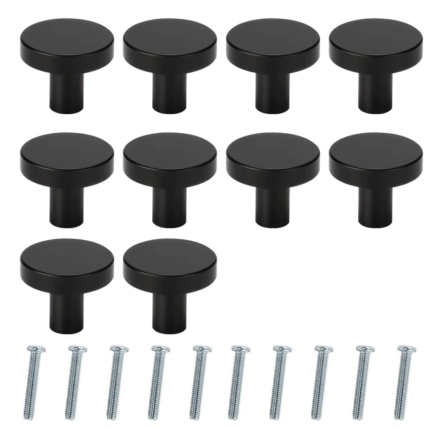 10 piece cabinet door knob set for cupboard drawer furniture kitchen and DIY replacement handles UK-2